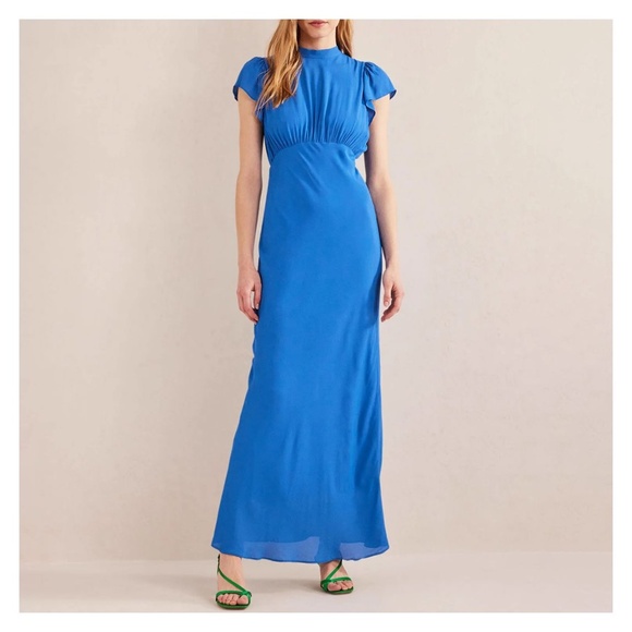 NWT Cerulean Blue Boden Dress with Bow 6P - Picture 7 of 8